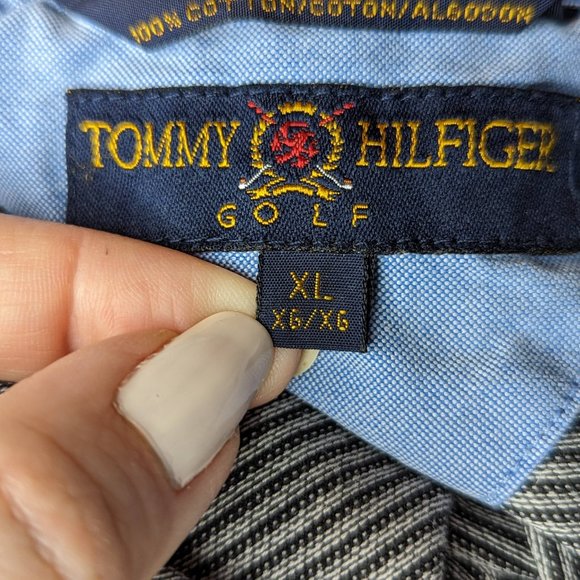 Tommy Hilfiger Short Sleeve Striped Golf Polo Size XL - Picture 9 of 10